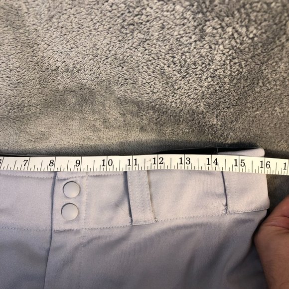 Nike Swingman Dri-Fit Men's Med. Solid White Straight Leg Baseball Pants Pockets - Picture 10 of 13